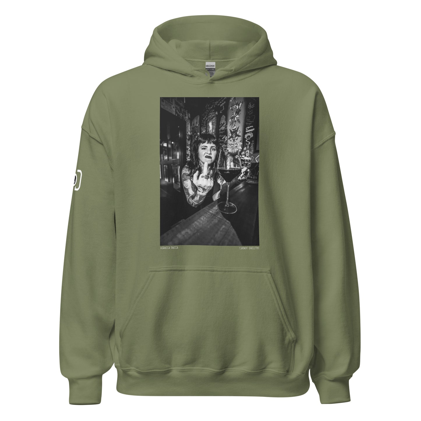 Wrecca Becca all around hoodie.