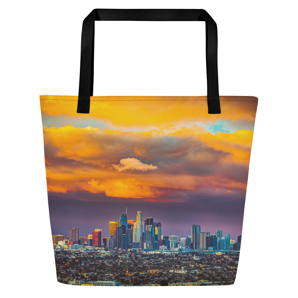 Downtown Los Angeles Print Large Tote Bag