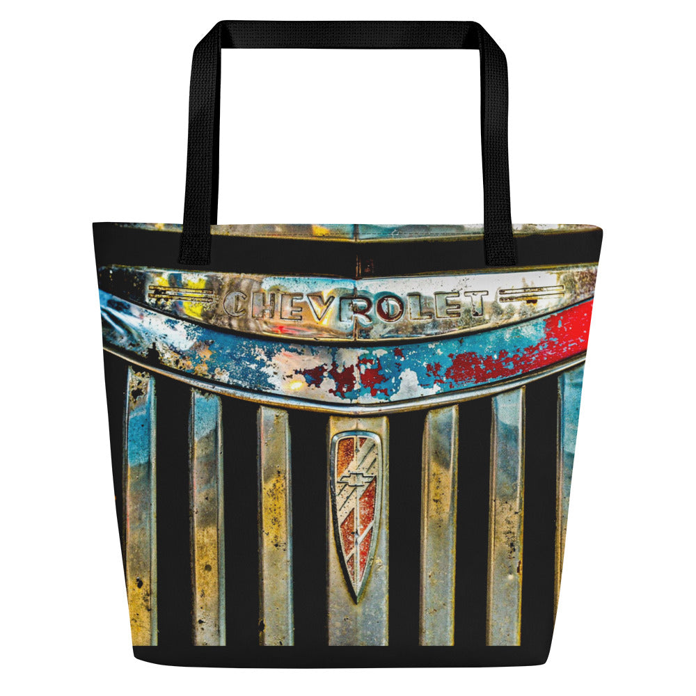 42' Chevy Large Tote Bag