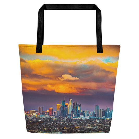 Downtown Los Angeles Print Large Tote Bag