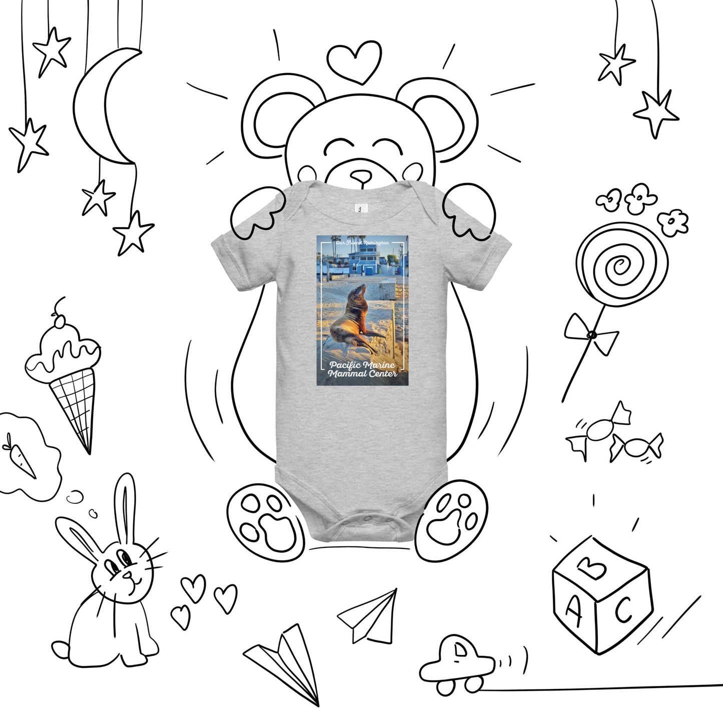 Our Friend Remington Baby short sleeve one piece