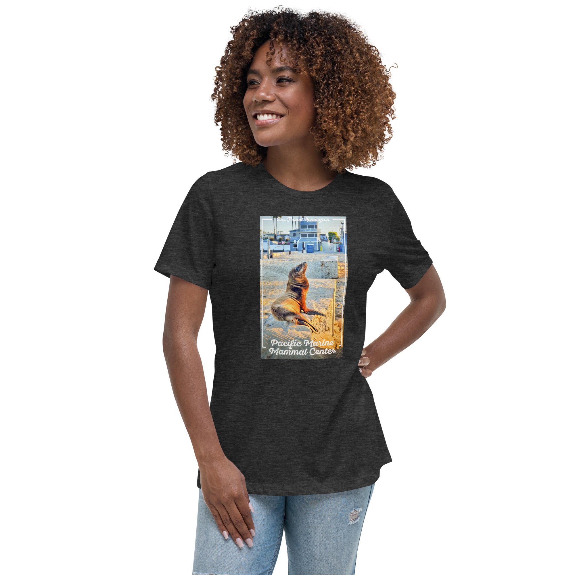 T-Shirt Miss Tee 'Girl Gang' Donna – Blu Oceano, Taglia M, Cotone, Taglio Oversize